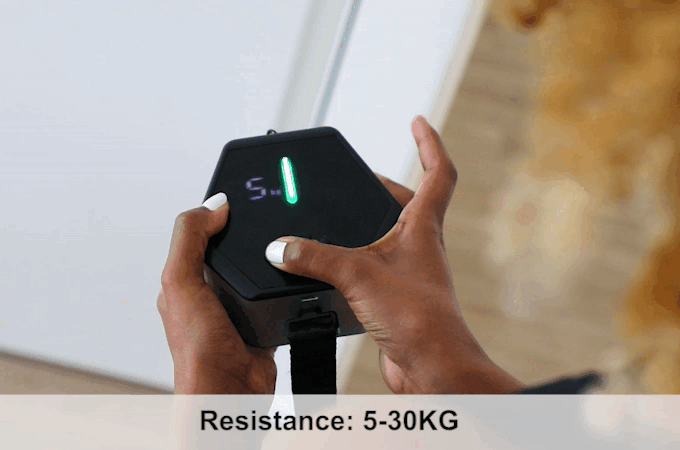 Tousains portable gym Hivegym offers an adjustable resistance of up to 30 kg.