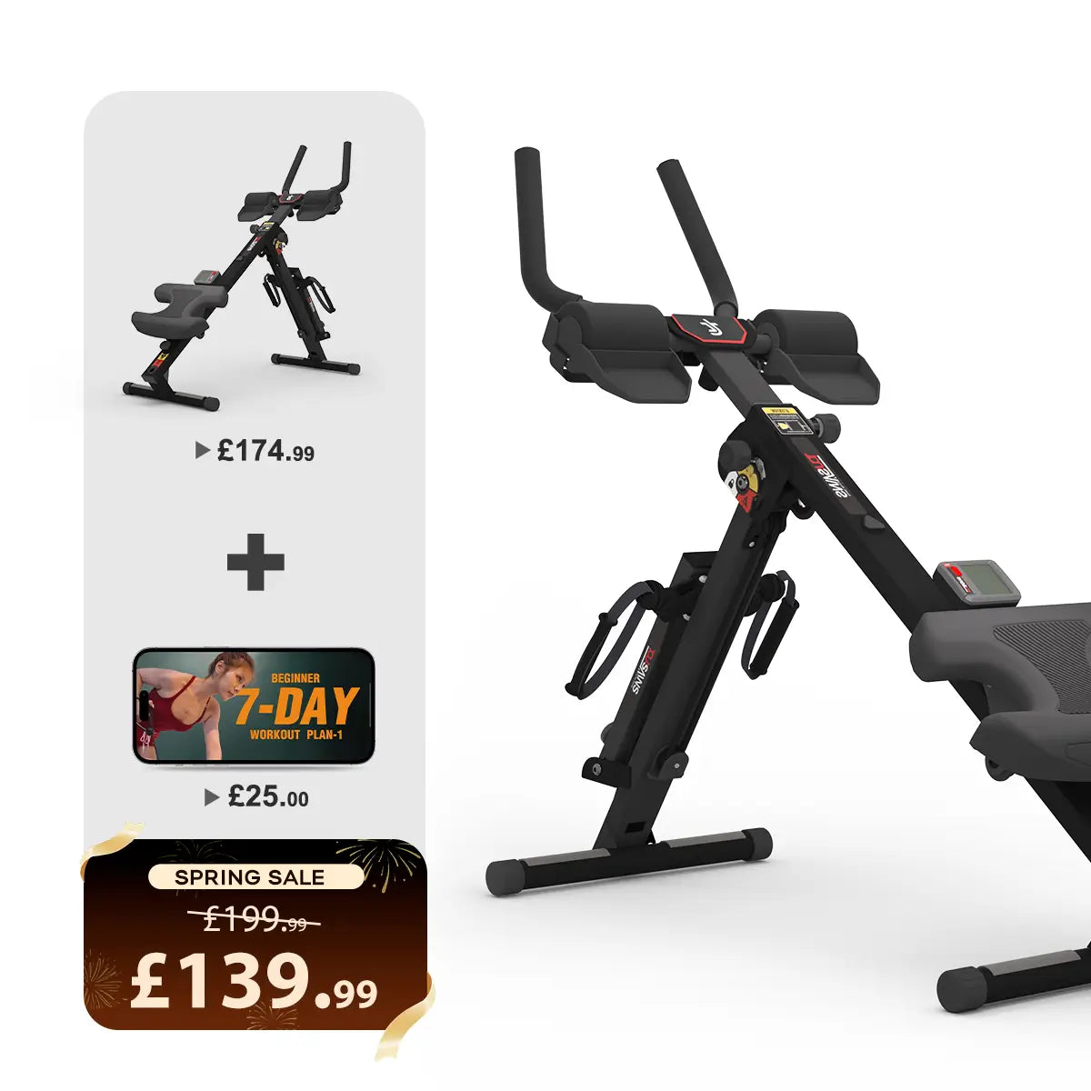 3 in 1 Small Home Fitness Equipment | Full-body Toning