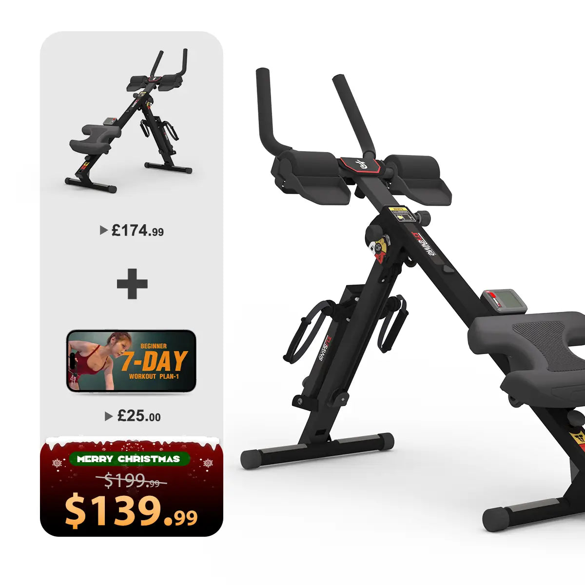 Tousains 3 in 1 Rowing Machine Compact for Home