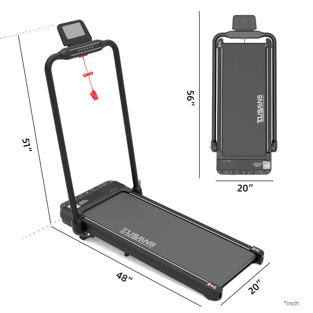 FIT-7S | 2-in-1 Folding Treadmill with Incline