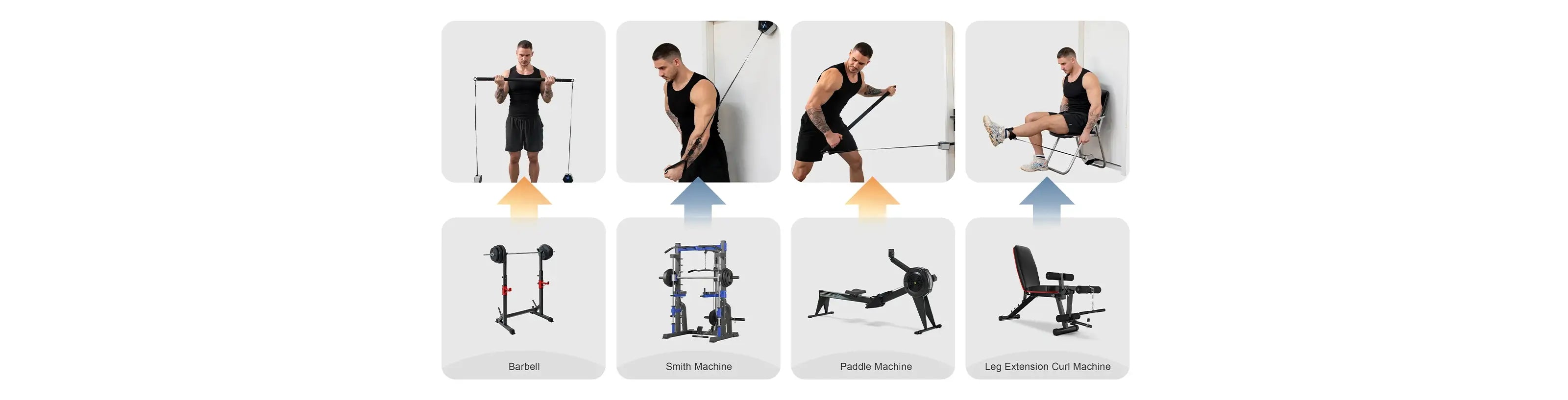 Tousains portable workout machine Hivegym simulates the functions of dumbbell sets, kettlebell sets, cable machines and rowing machines