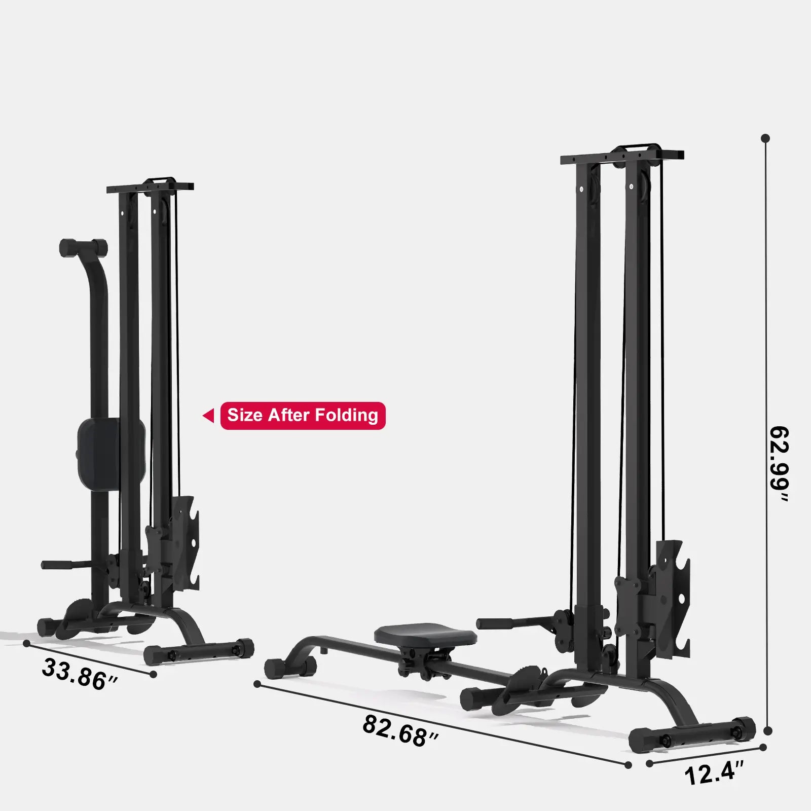 Tousains Cable Machine CR63 dimensions