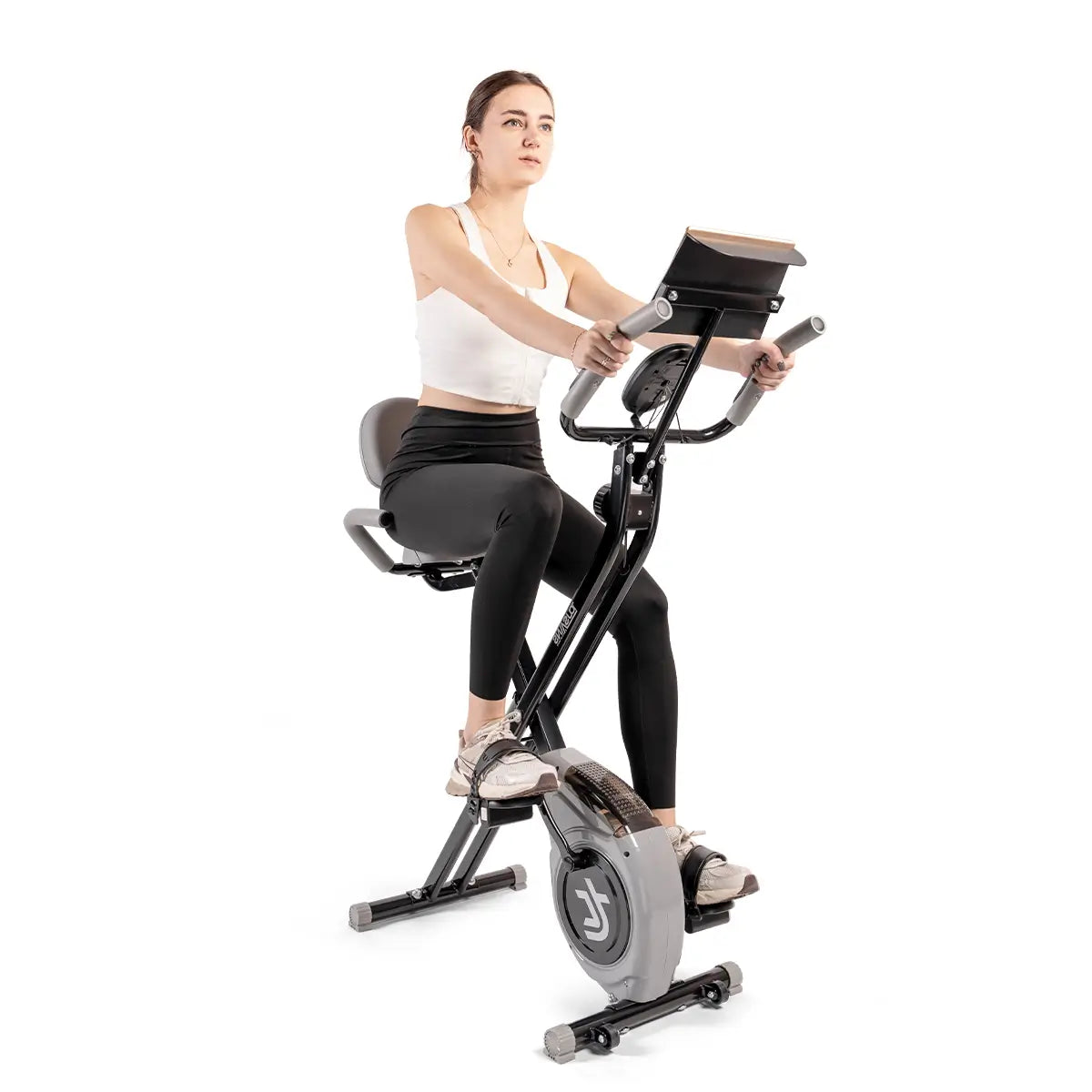 Tousains foldable exercise bike: black