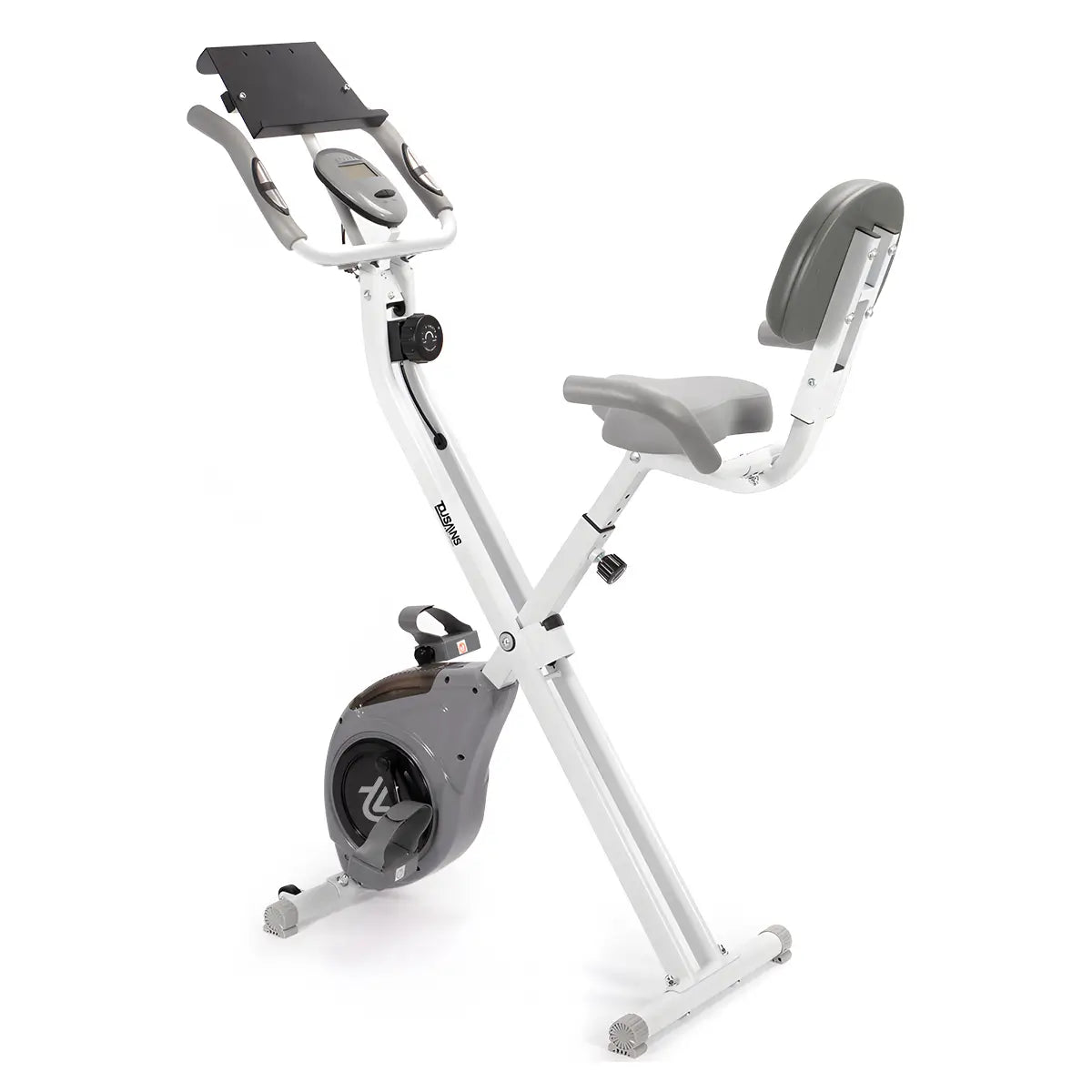 Tousains foldable exercise bike: white