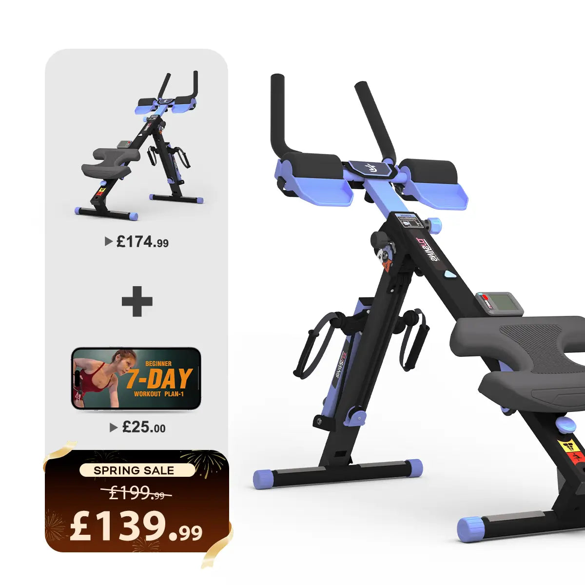 3 in 1 Small Home Fitness Equipment | Full-body Toning