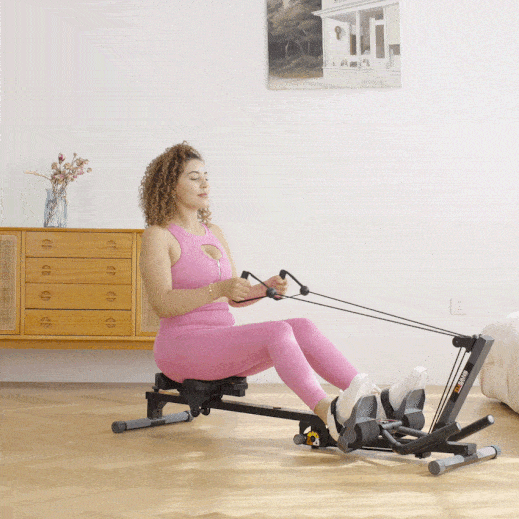 The rowing fucntion of the Tousains 3 in 1 rowing machine