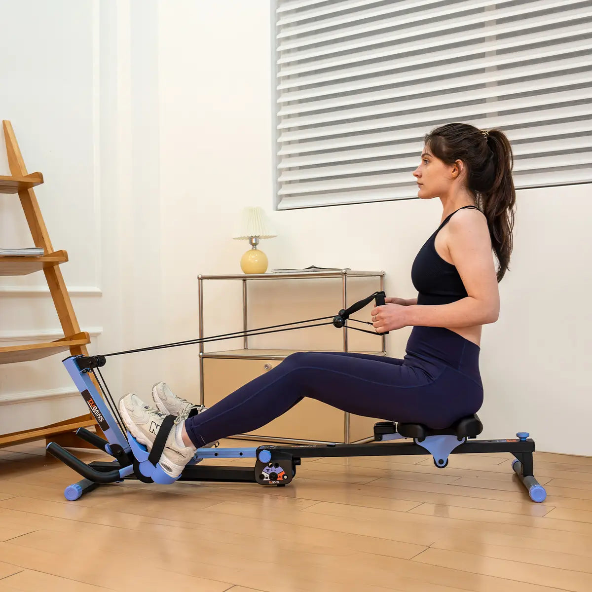 Tousains 3 in 1 rowing machine in black