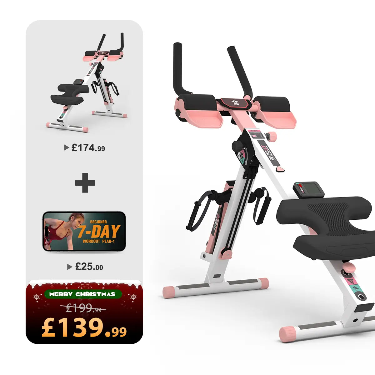 Tousains 3 in 1 Rowing Machine Compact for Home