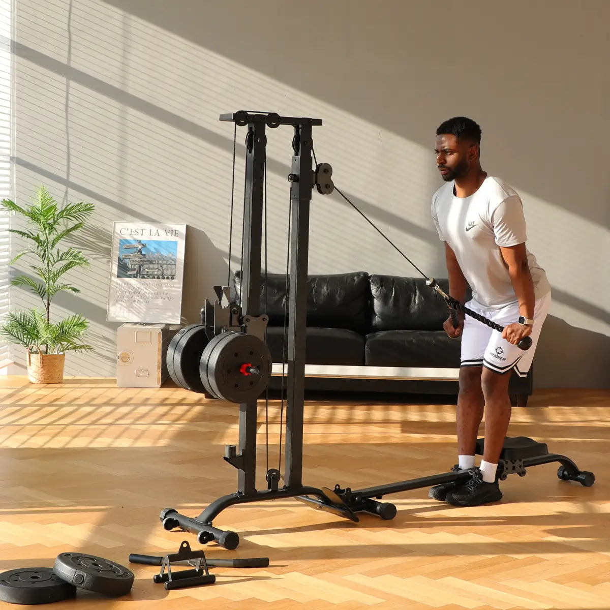 Tousains Cable Machine CR63 exercises your upper body